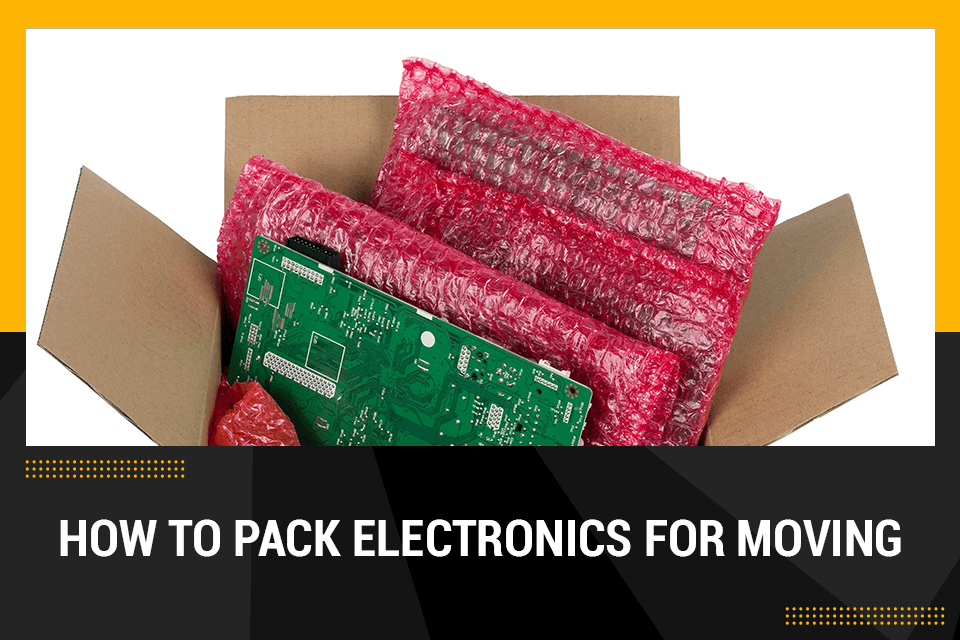 how to pack electronics for moving